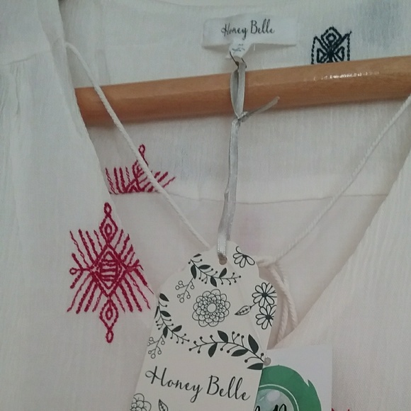 💥1 LEFT!💥NEW💥HONEYBELLEembroidered skater dress - Picture 4 of 4